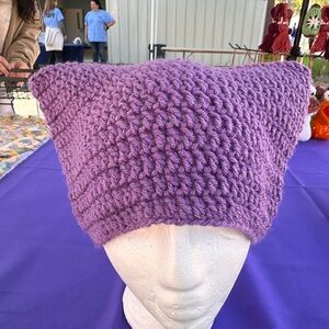 Purple Crochet Women's Beanie